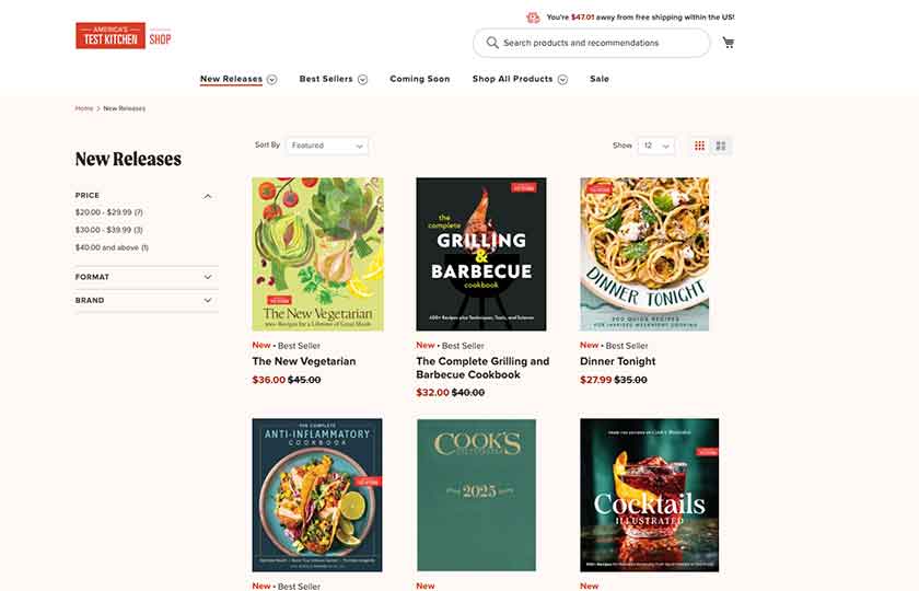 E-Commerce Header